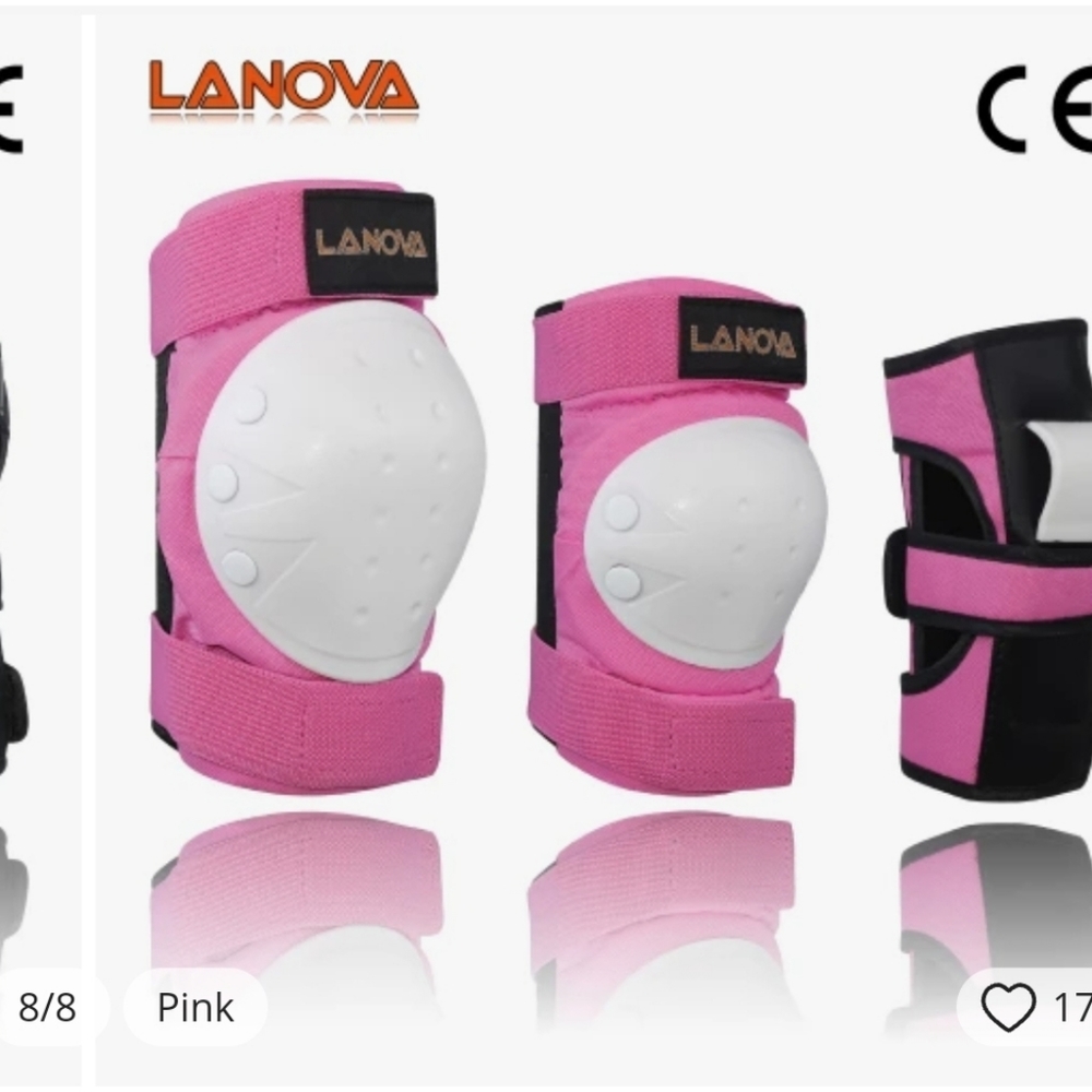 LANOVA 6 pcs / set Protective Skates Set Knee pads Elbow Wrist Protector Protect